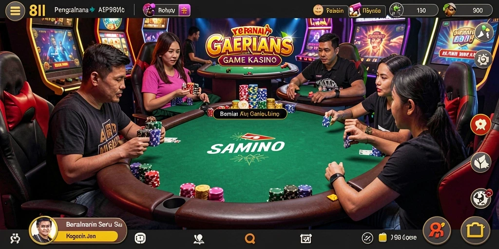 Tampilan gameplay menarik di aplikasi Kasino 8II.