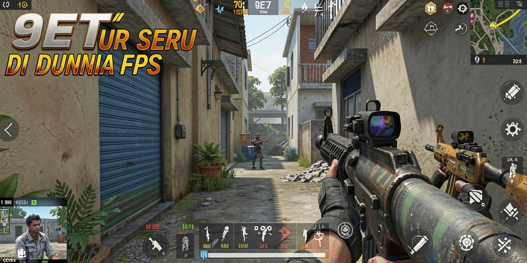 Tangkapan layar gameplay FPS yang intens dan mendebarkan.