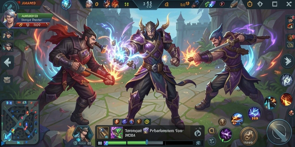 Tangkapan layar gameplay menampilkan aksi intens di <strong>AMAN69</strong>.