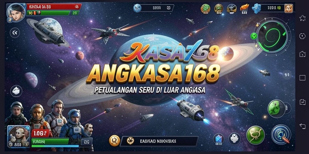 Tampilan gameplay ANGKASA168 yang menakjubkan dalam petualangan luar angkasa.