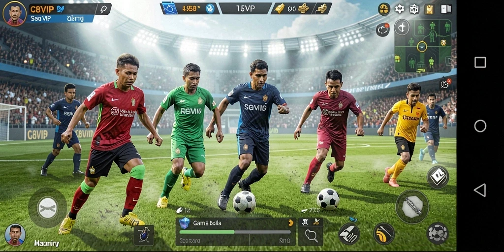 Tampilan gameplay C8VIP yang menegangkan dan seru.