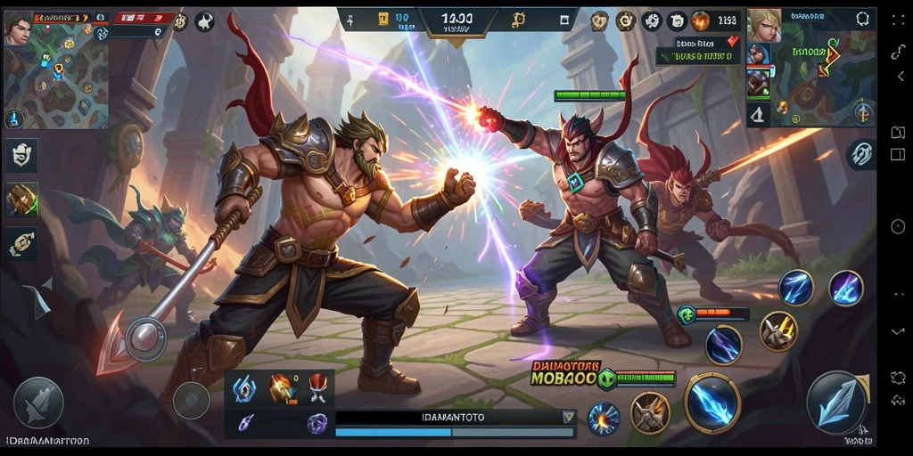 Gameplay seru dalam pertempuran tim di IDAMANTOTO.