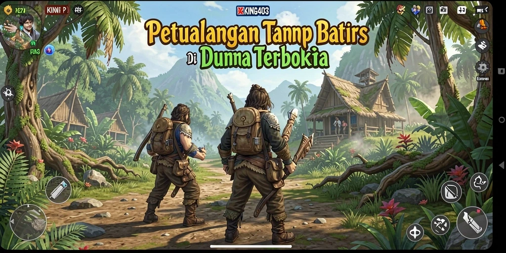 Screenshot KING403 menampilkan gameplay eksplorasi dunia terbuka yang menarik.