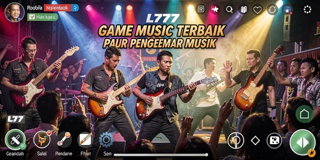 Tampilan gameplay L777 yang menampilkan interaksi musik yang seru.