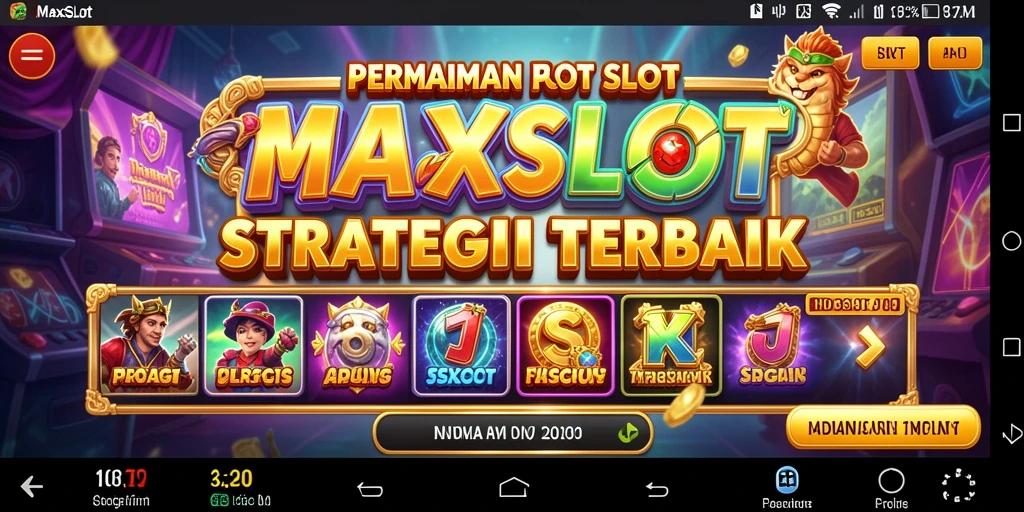 Tampilan menarik gameplay slot strategis MAXSLOT.