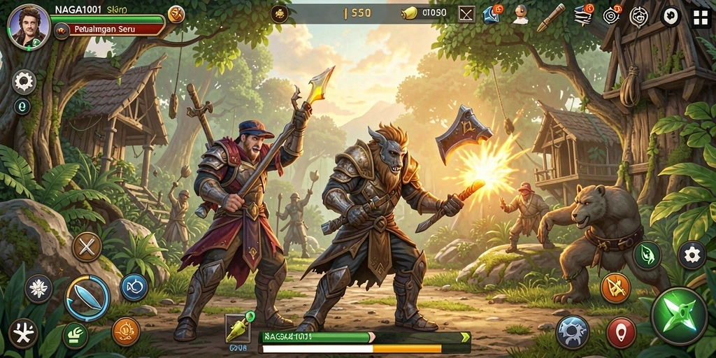 Tampilan gameplay NAGA1001 dengan simulasi yang menarik.