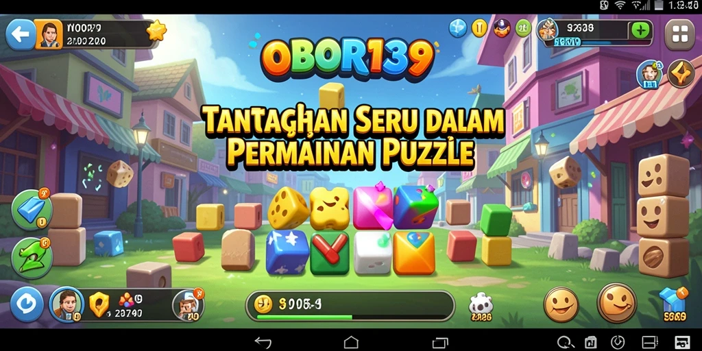 Tangkapan layar OBOR138 menampilkan gameplay yang menarik dan penuh warna dari tantangan Puzzle.