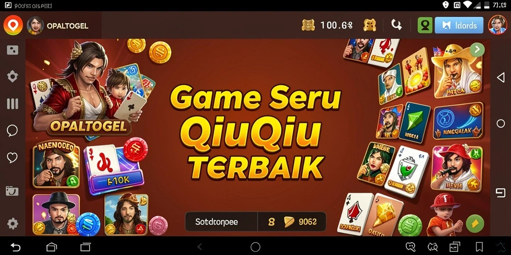 Gameplay OPALTOGEL menampilkan kartu QiuQiu yang menegangkan.