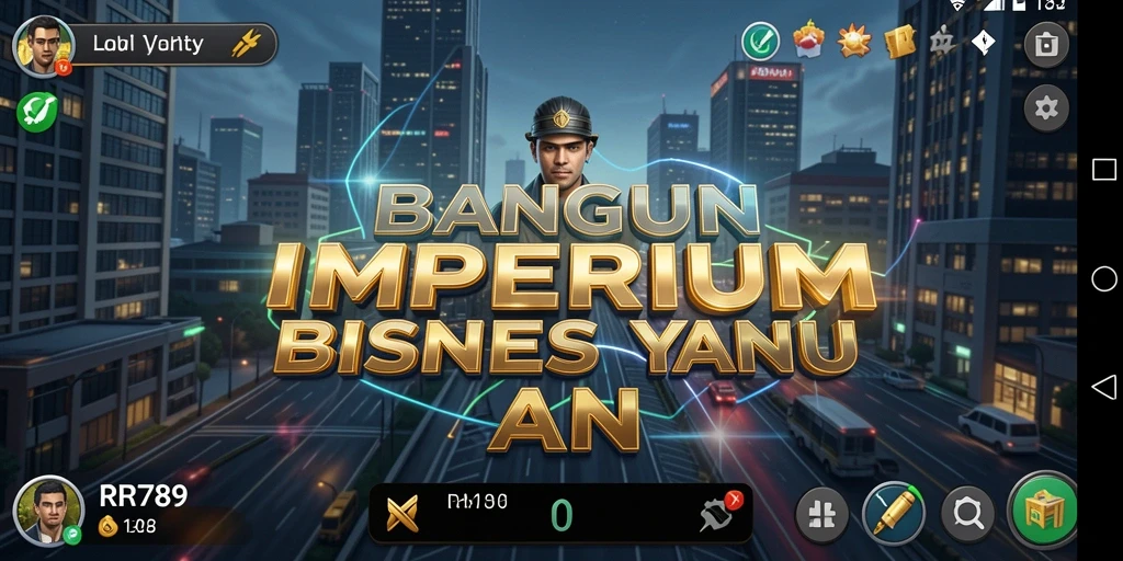 Tampilan gameplay RR789 yang menarik dengan unsur Tycoon yang mendalam.