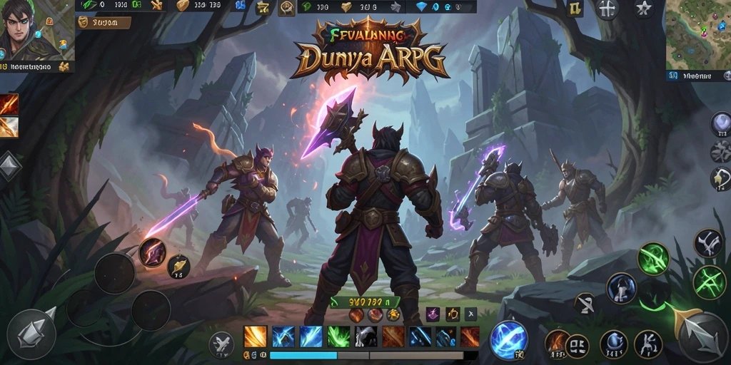 Tampilan gameplay ARPG SVIP4 yang penuh aksi dan petualangan.