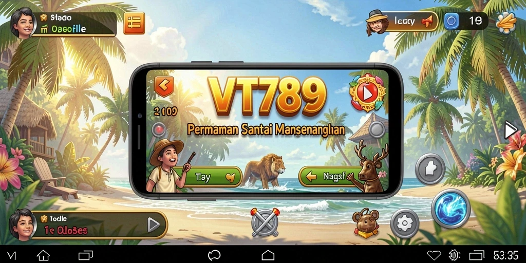Tampilan gameplay ceria dan menghibur dari VT789.